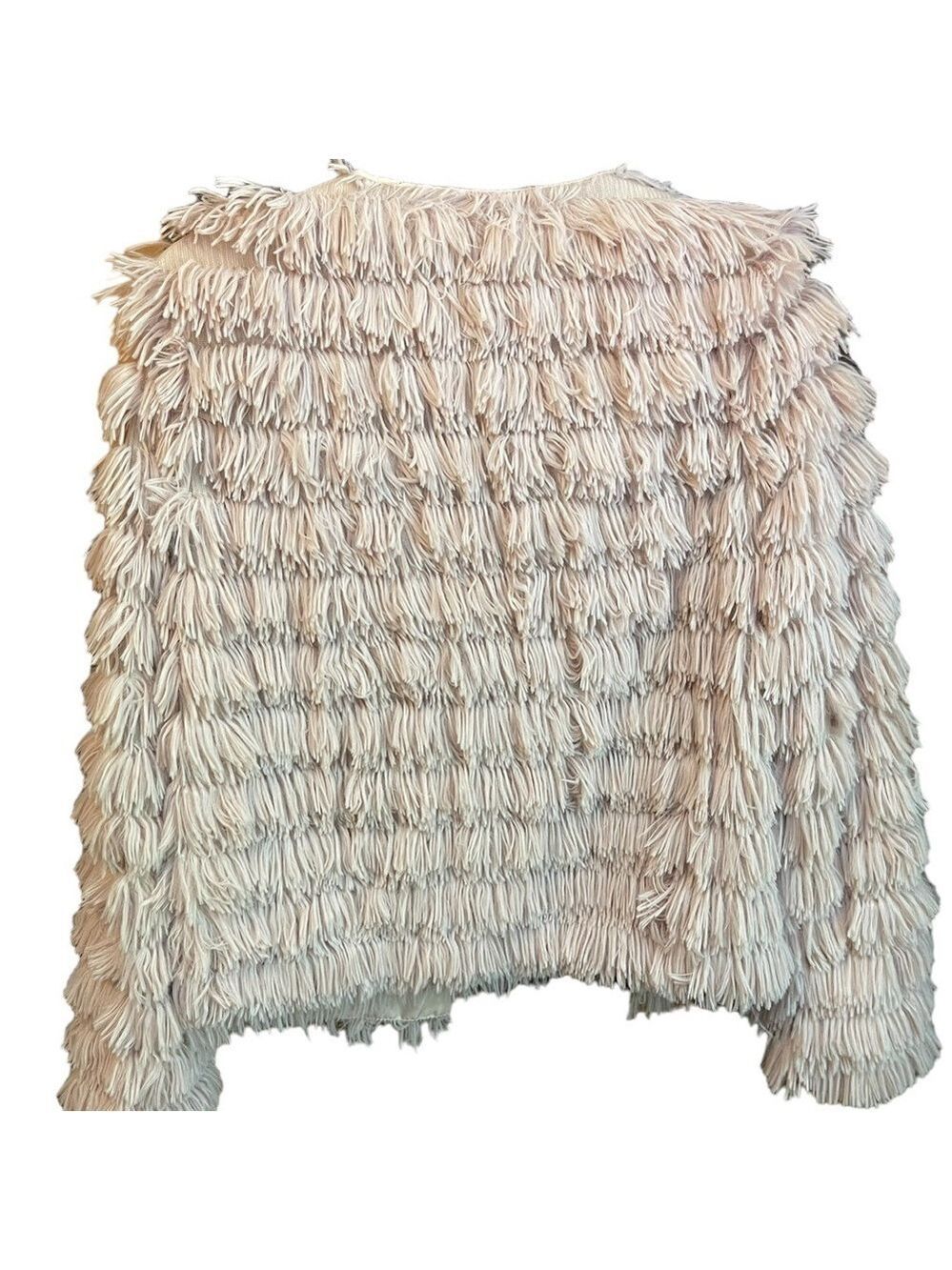 Vintage Shaggy Faux Fur Jacket - Creamy Beige - Picture 3 of 8